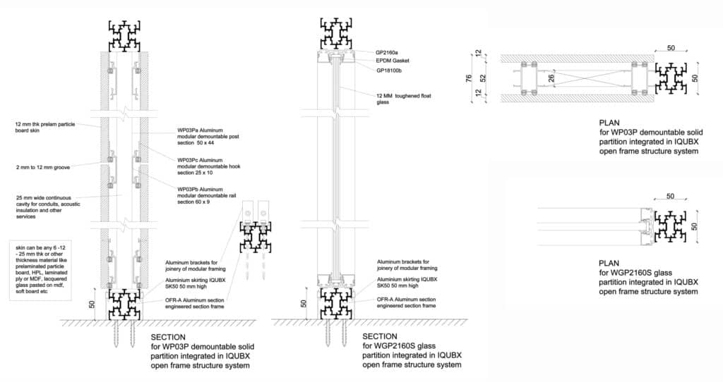 OPEN MODULAR FRAME STRUCTURE SYSTEM IQUBX