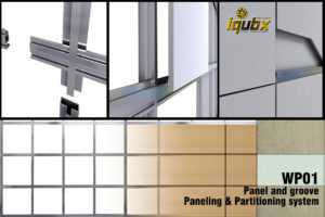 Iqubx WP01 panel and wall partition system assembly