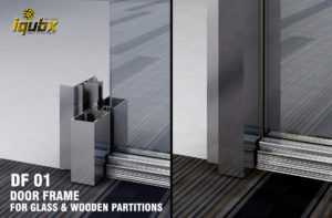 IQUBX DF01 door frame chowkhat system for rebated doors as well as frameless door