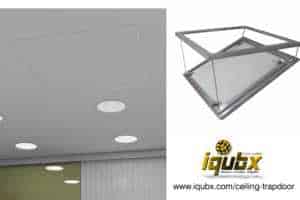 aluminium flexible size ceiling trap door with seamless finish