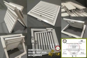 IQUBX CTD024 CEILING TRAP DOOR WITH LOUVRES