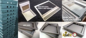 IQUBX certified patented aluminium modular floor junction box JB23