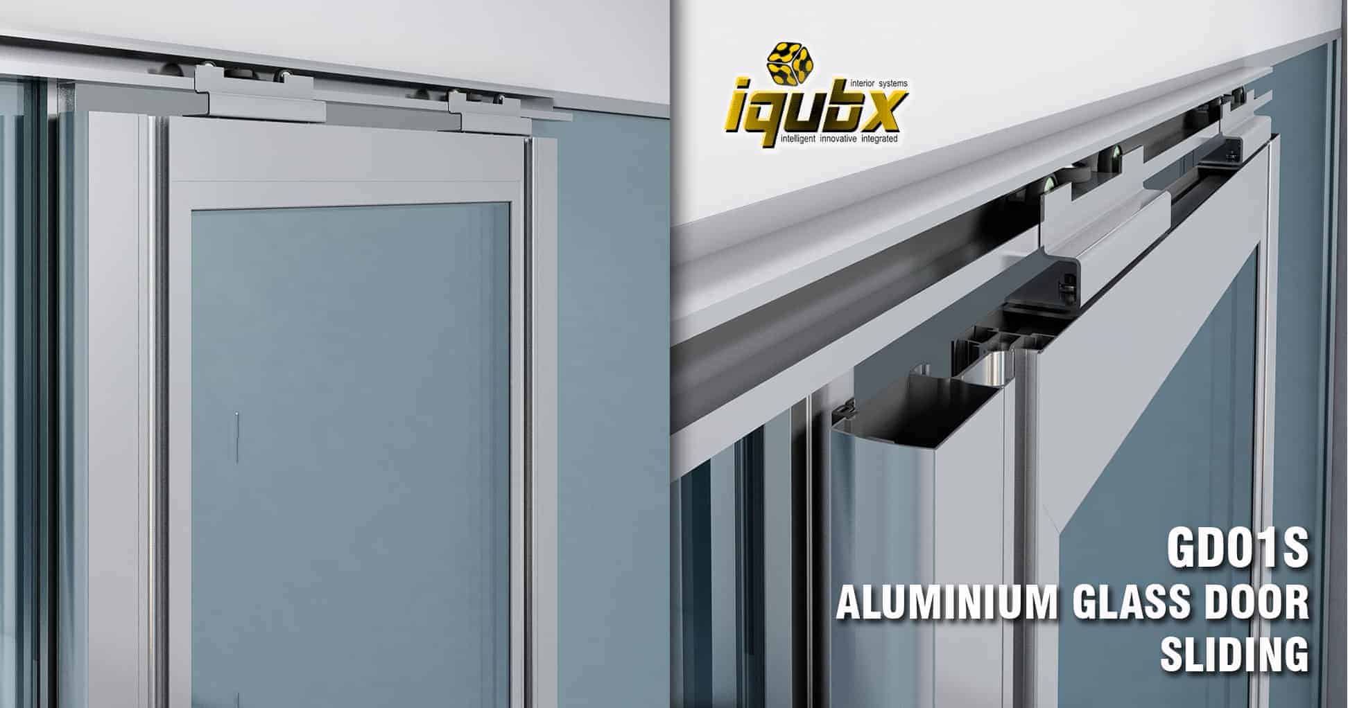 IQUBX aluminum glass door sliding
