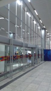 lightweight polycarbonate partition GMR hyderabad airport (3)