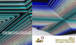 iqubx baffle ceiling bfc3 designer ceiling
