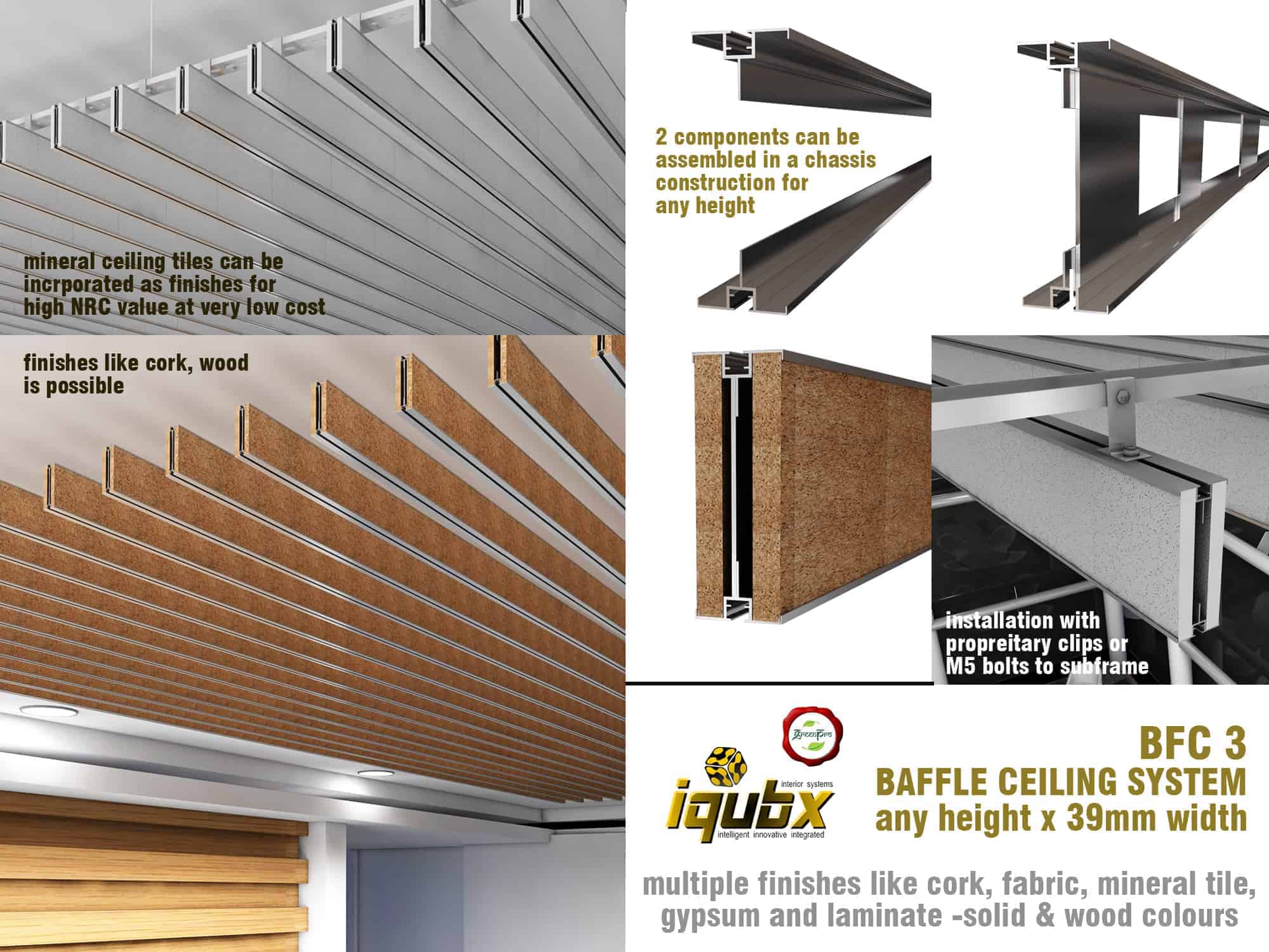 iqubx baffle ceiling bfc3