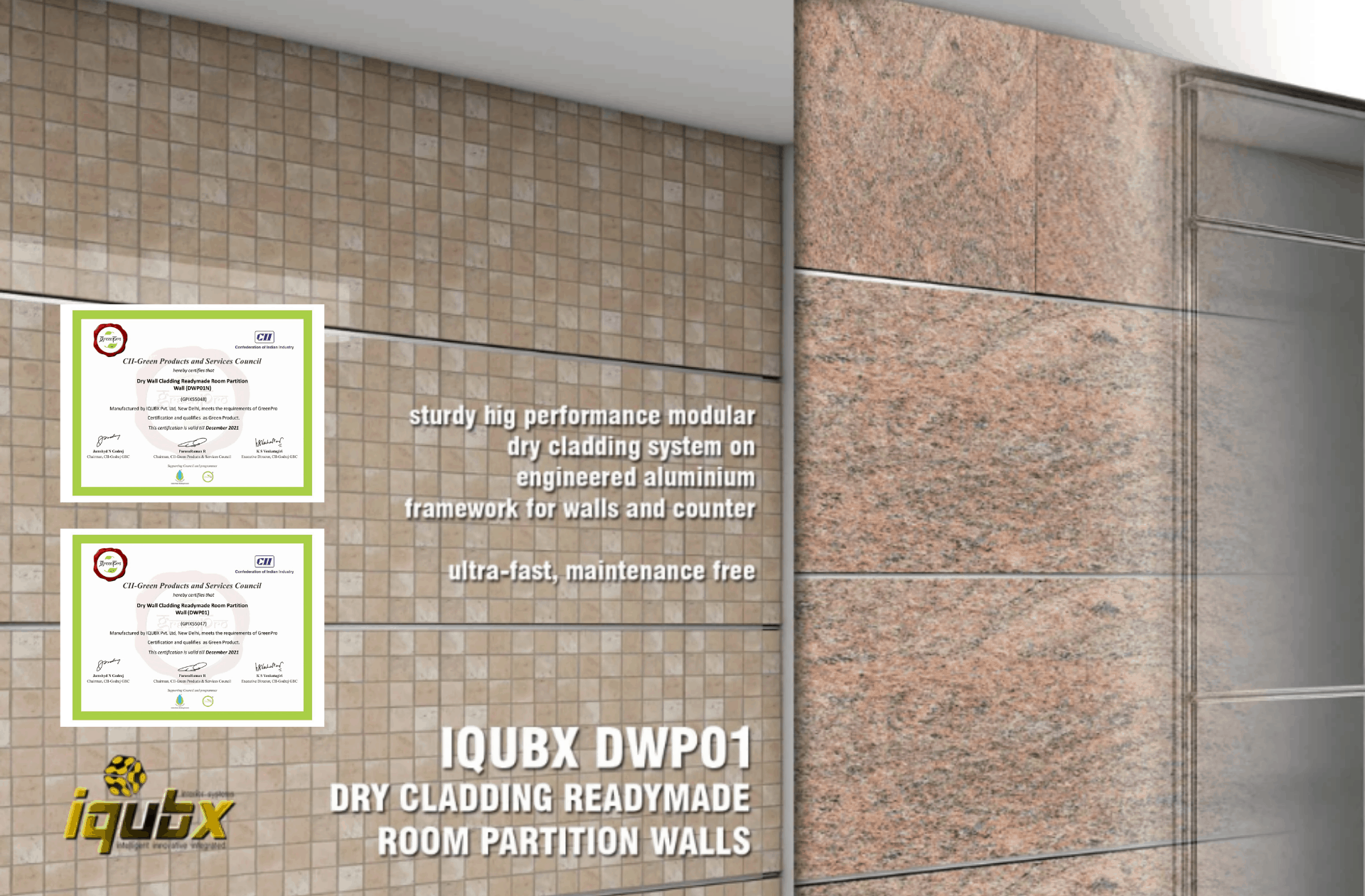 iqubx dry cladding readmade walls