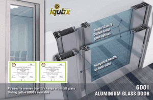 GD01 IQUBX aluminum glass door