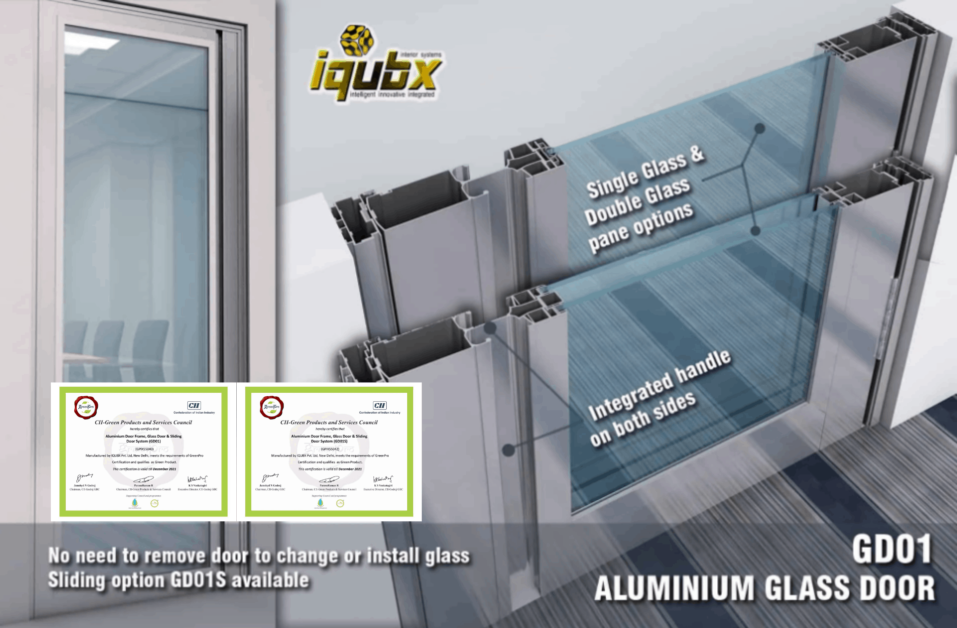 Aluminium Glass Doors Iqubx