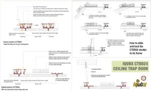 IQUBX CTD024 CEILING TRAP DOOR dwgs