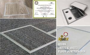 iqubx aluminium modular floor junction boxes