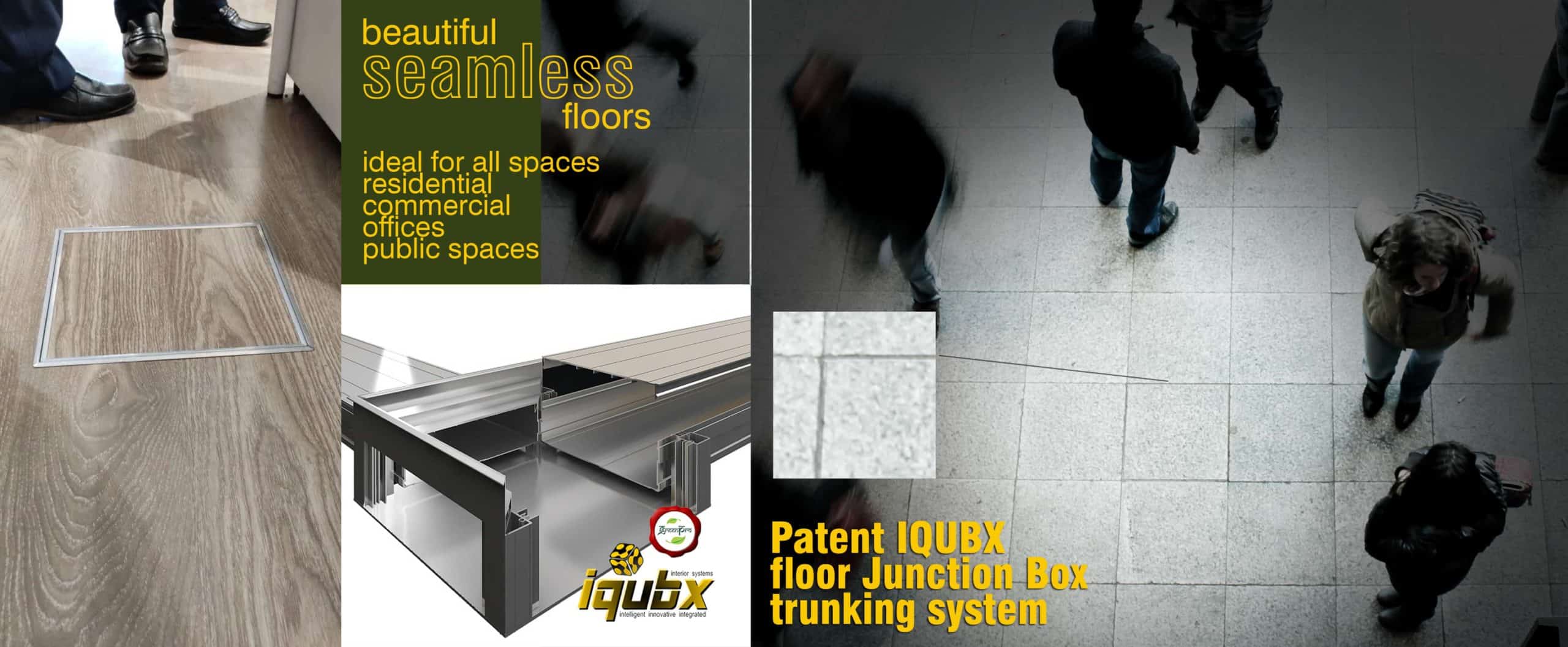 iqubx aluminium modular floor junction boxes ideal for all spaces