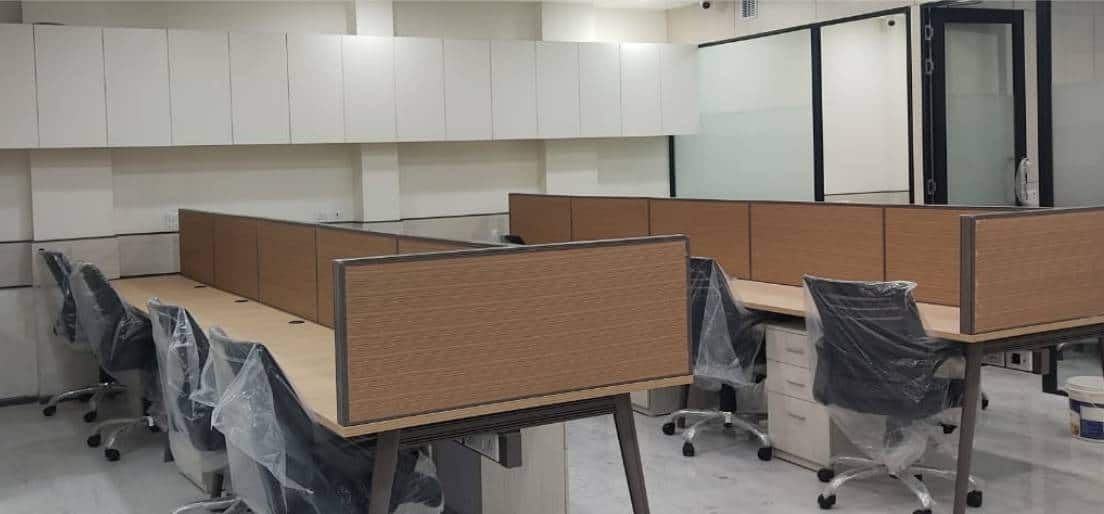 iqubx jetline WS54 countertop modular partition system for workstations