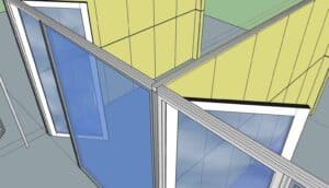 open modular frame structure